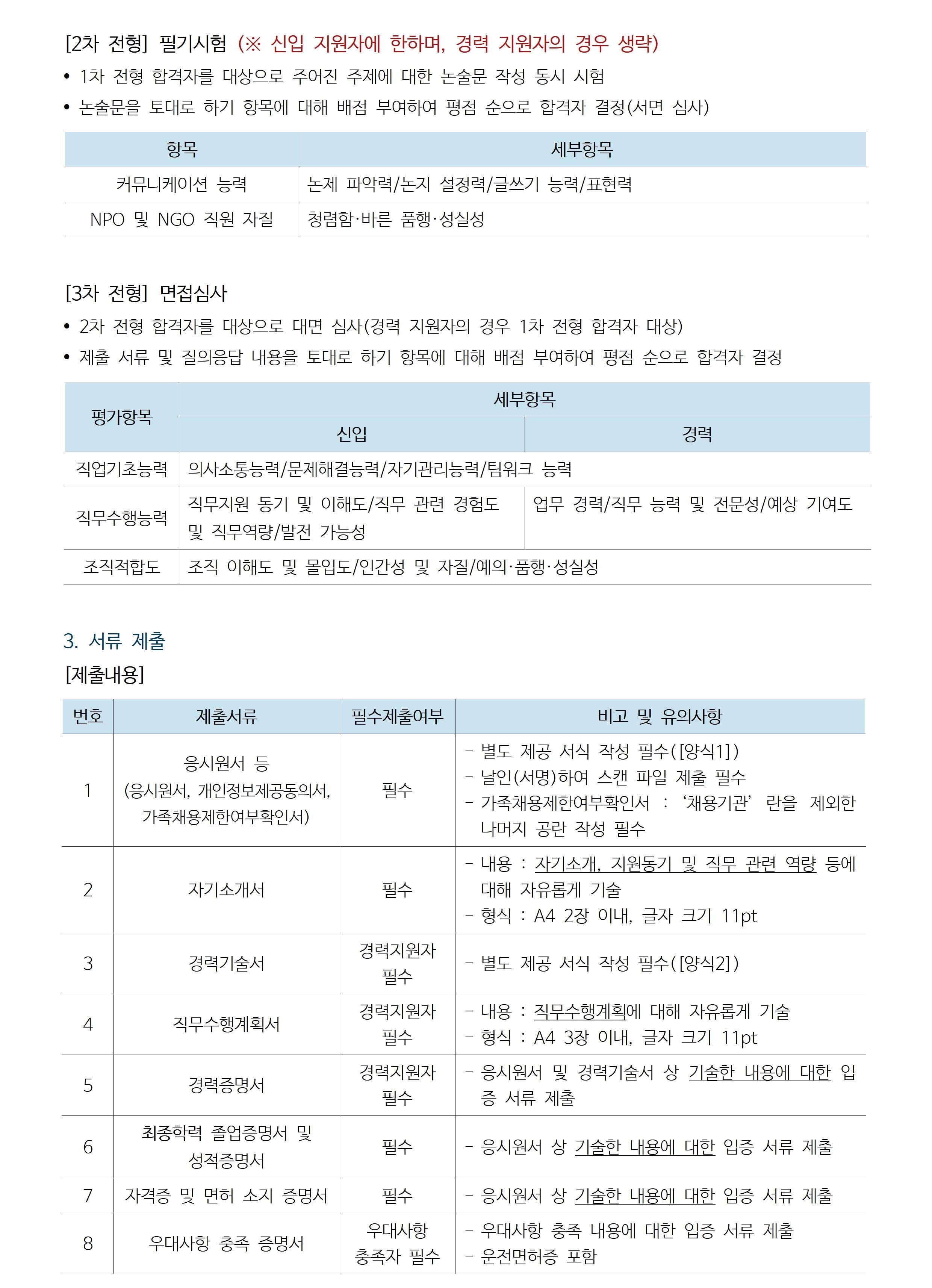 [전국재해구호협회] 2023 하반기 정규직 채용 공고